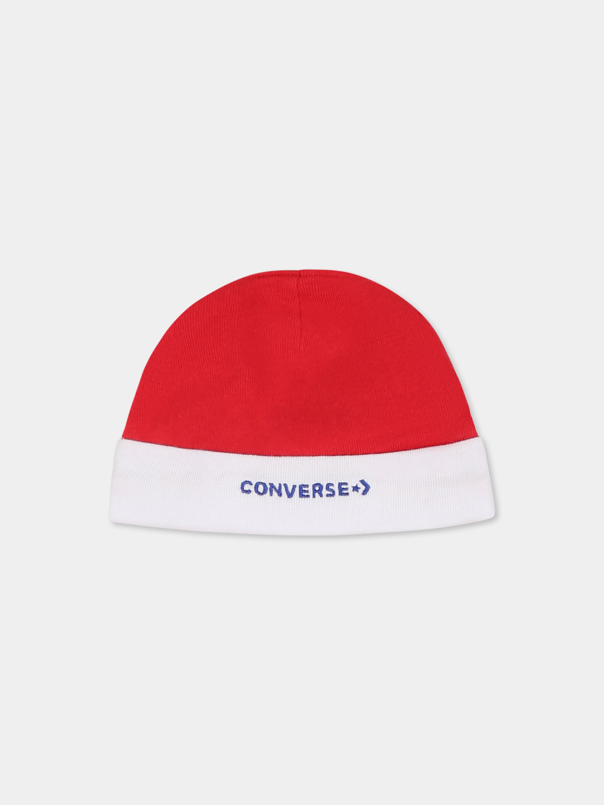 Set body rosso per neonato con logo,Converse,LC0028 F97
