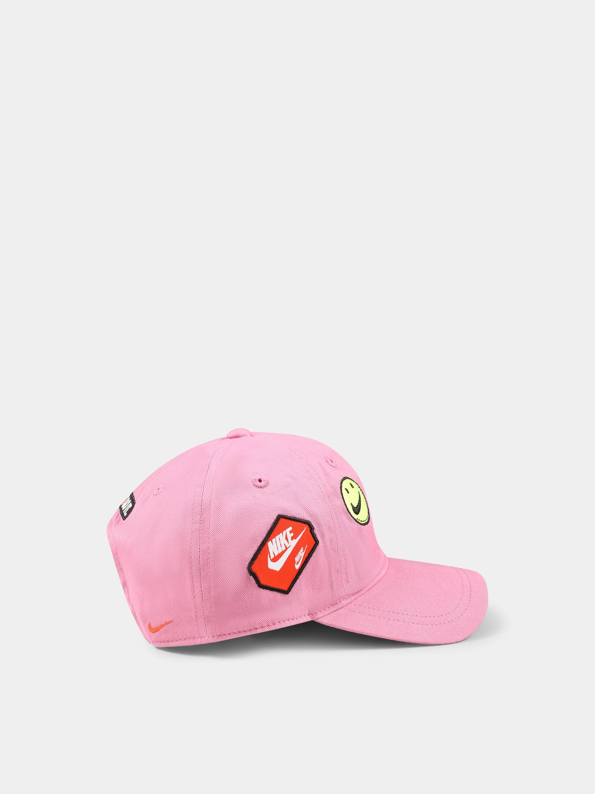 Cappello rosa per bambina con logo e patch,Nike,8A3121 ACG