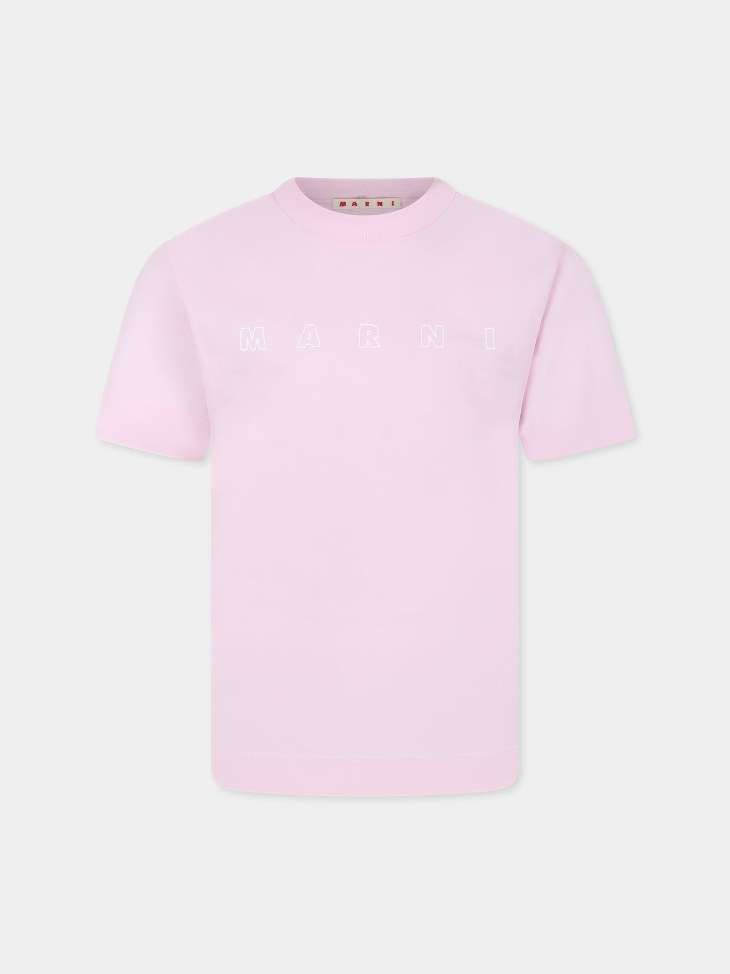 T-shirt rosa per bambini con logo