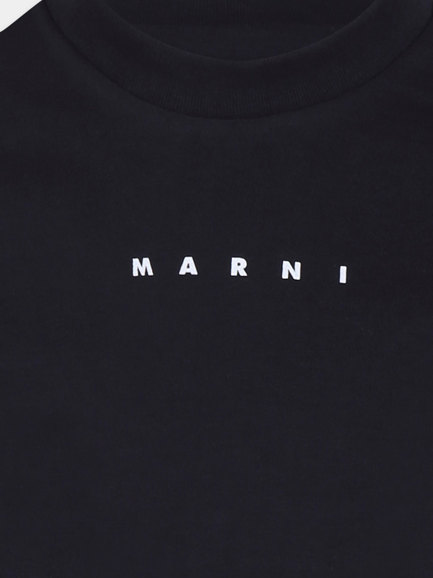 T-shirt blu per bambini con logo,Marni Kids,M01413 M00RF MT275U 0M803