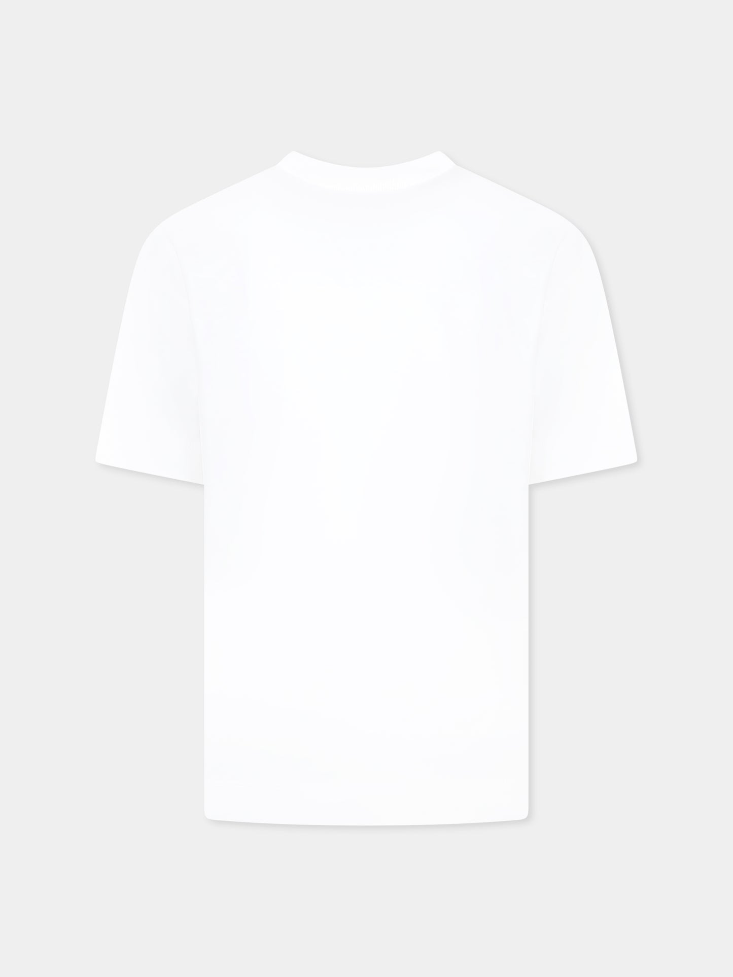 T-shirt bianca per bambini con logo