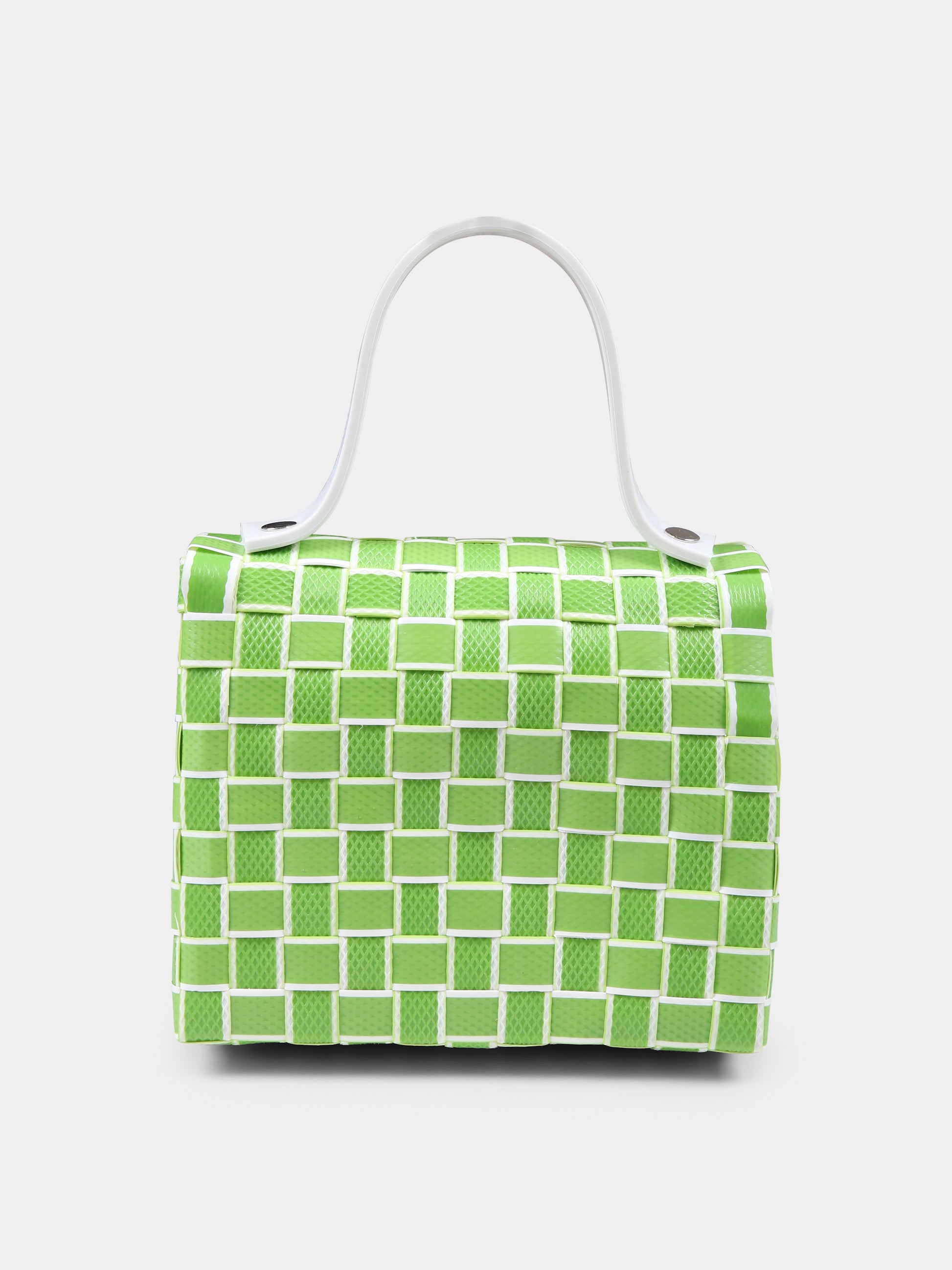 Borsa verde per bambina con logo,Marni Kids,M01482 M00IW MW100F 0MC71