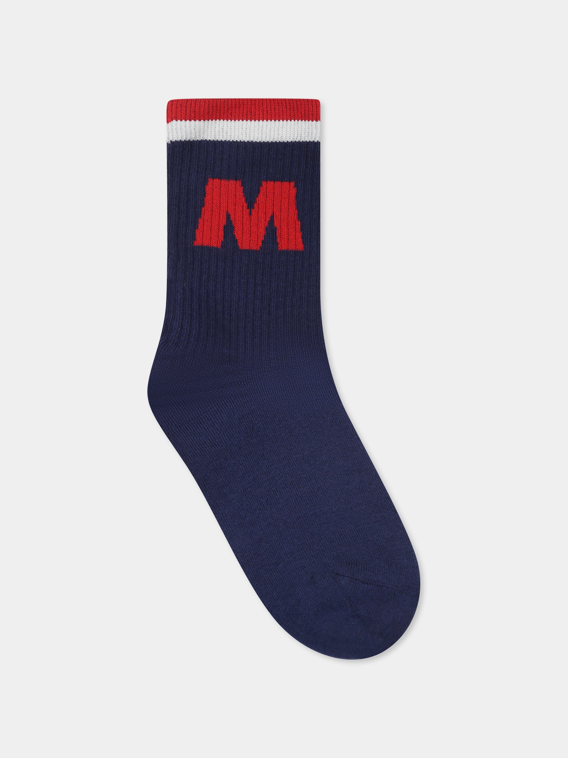 Calze blu per bambini con logo,Marni Kids,M01472 M00U1 MZ33U 0M803