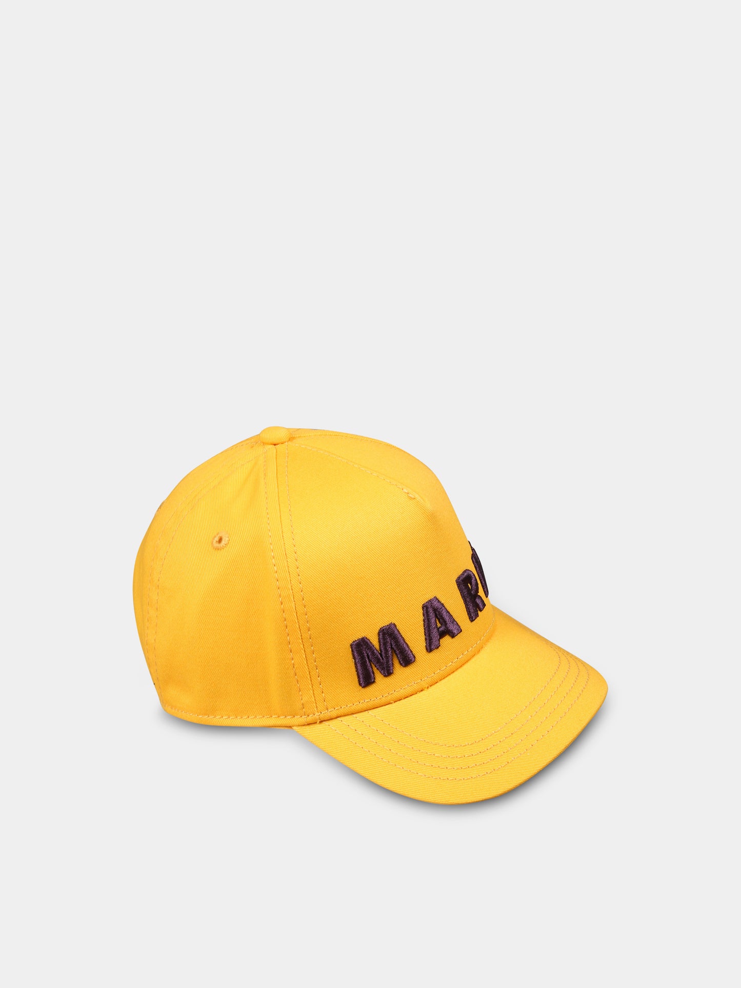 Cappello giallo per bambini con logo