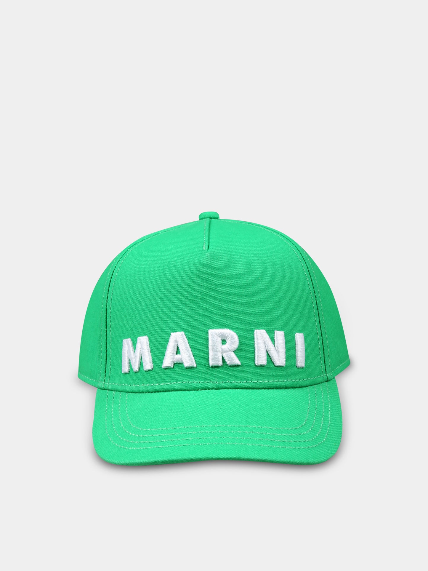 Cappello verde per bambini con logo