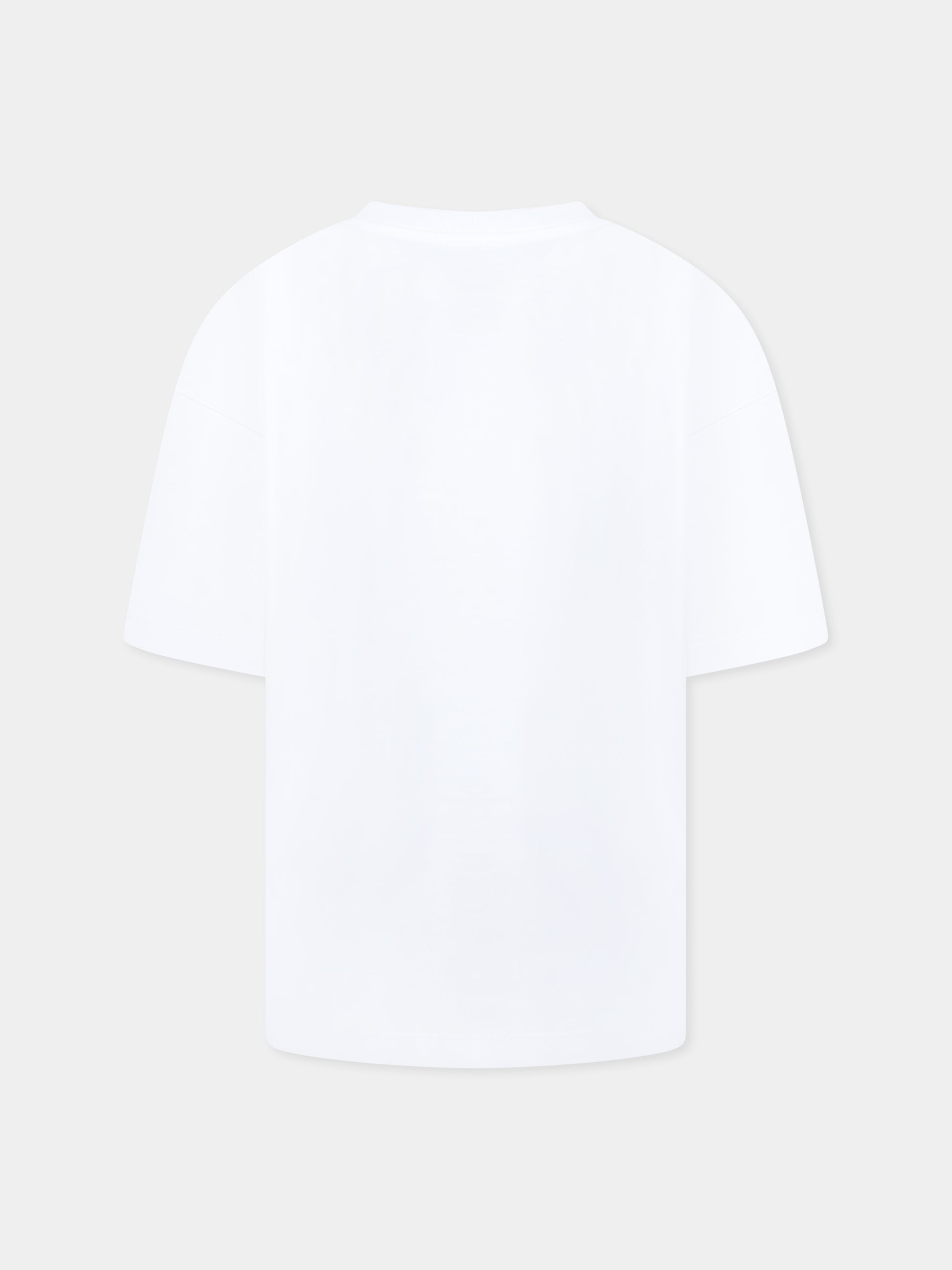 T-shirt bianca per bambini con logo,Mm6 Maison Margiela,M60804 MM02Y MM6T123U M6100