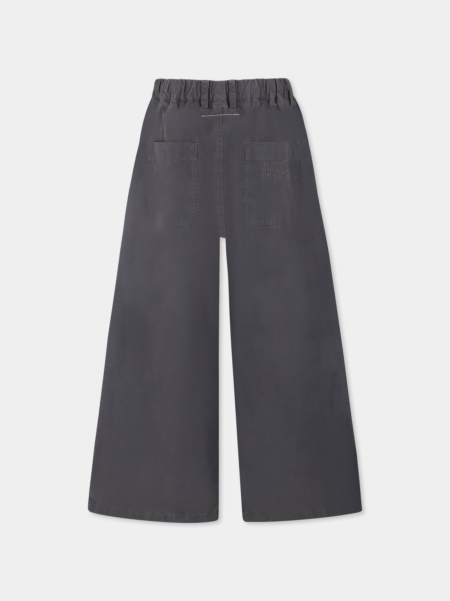 Pantaloni grigi per bambini con logo numerico