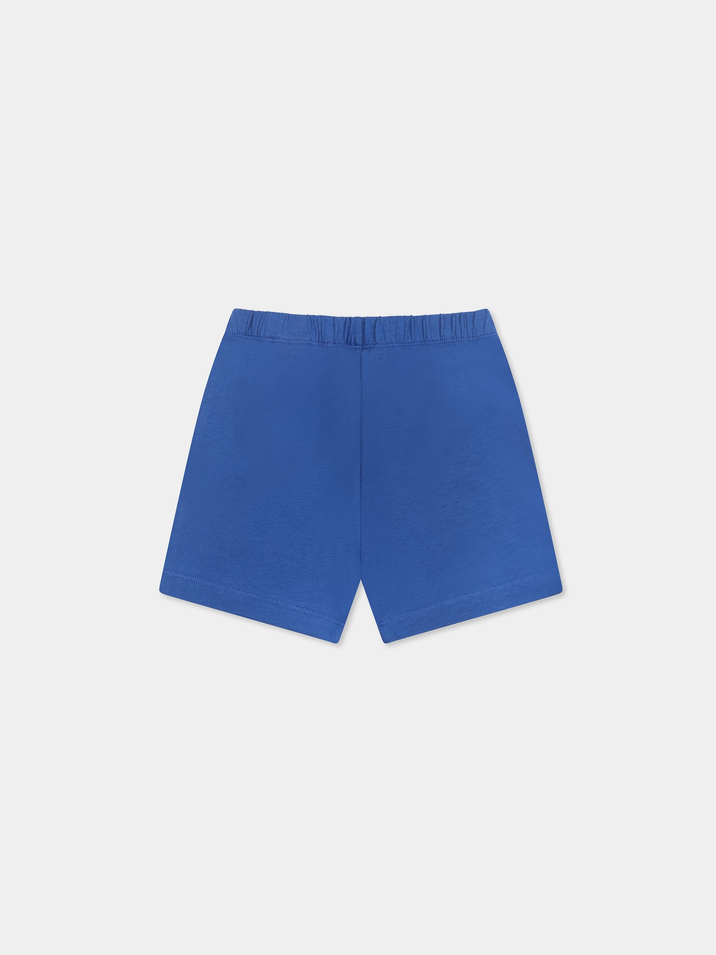 Shorts blu per neonato con logo