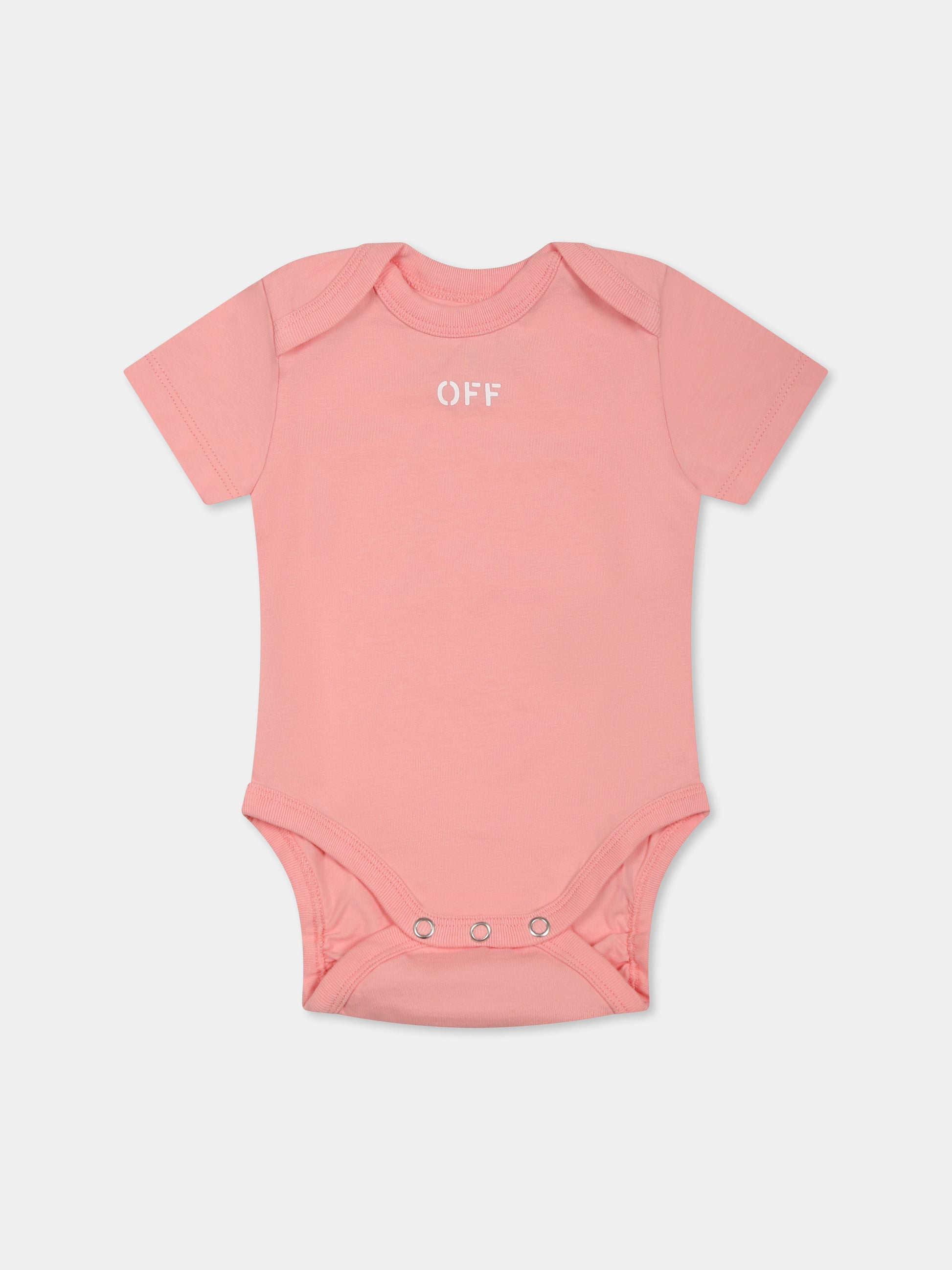 Set body multicolor per neonata con logo,Off White,OG2X009S25JER0018484