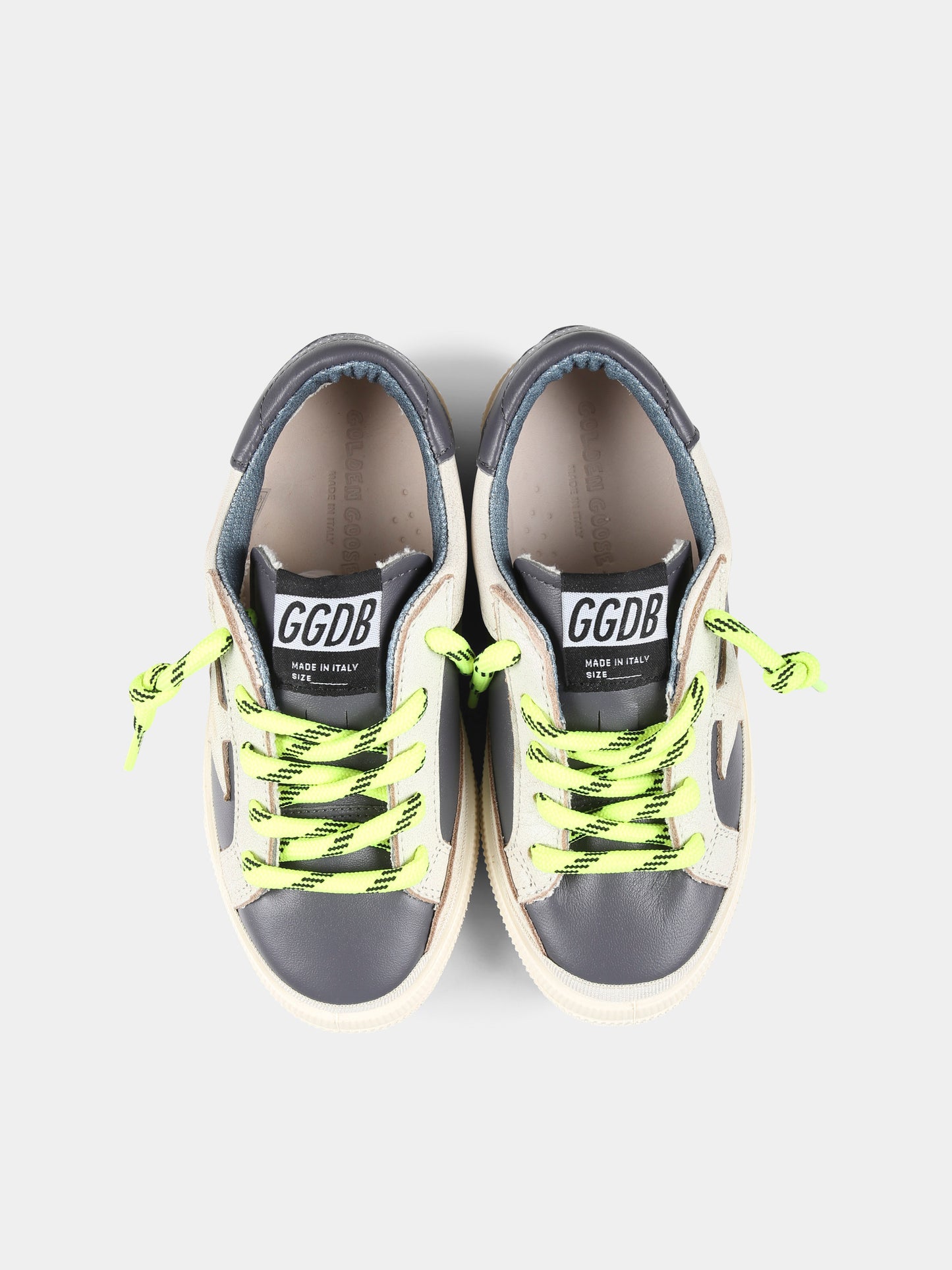 Sneakers marroni May per bambini con stella