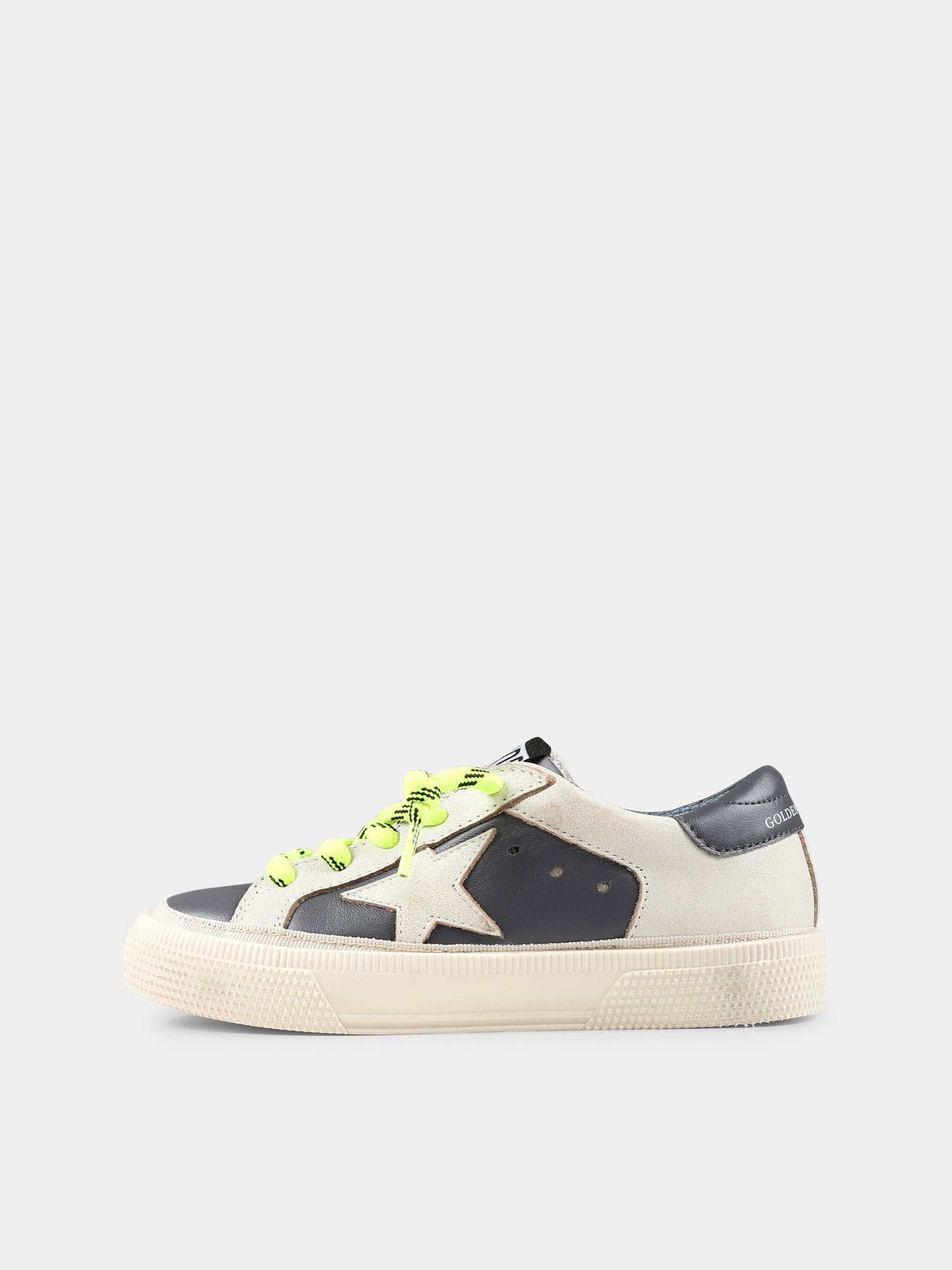 Sneakers marroni May per bambini con stella