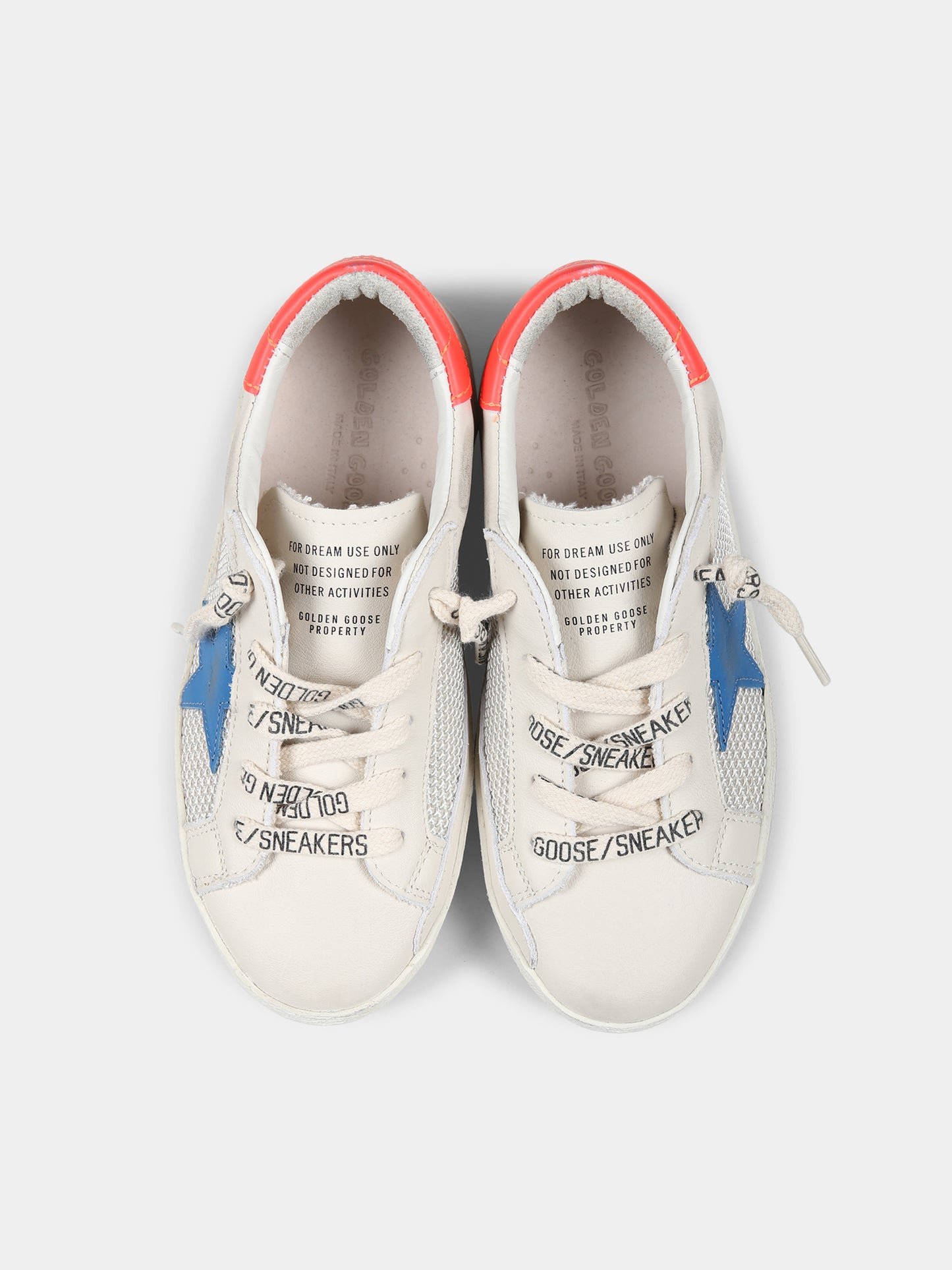 Sneakers Super Star avorio per bambini con stella,Golden Goose,GJF00103 F006754 12150