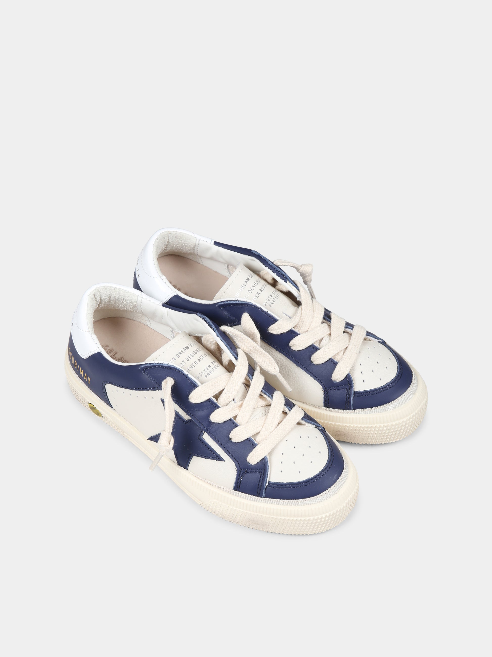 Sneakers May blu per bambini,Golden Goose,GYF00495 F006771 11886