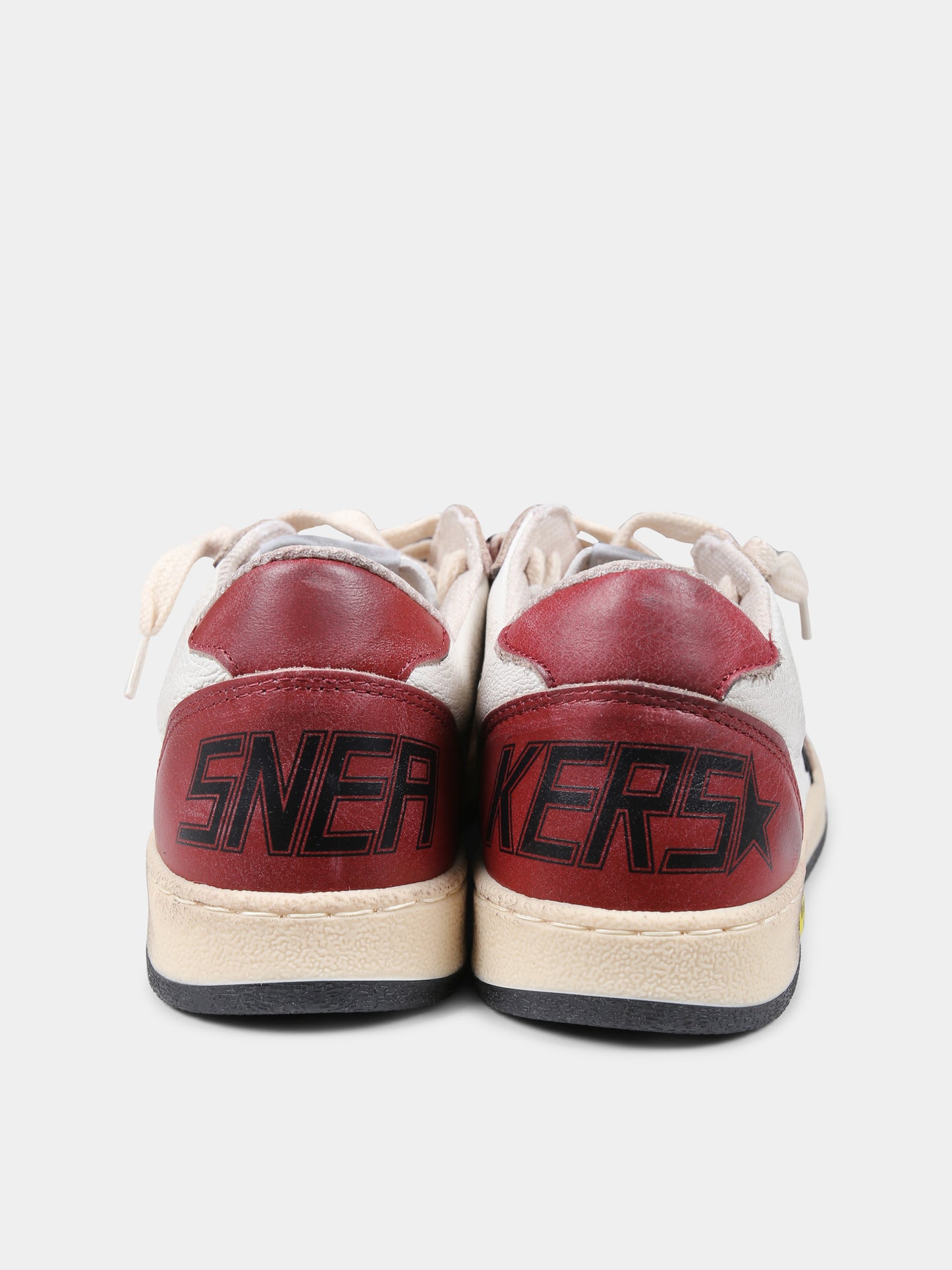 Sneakers Ball Star rosse per bambini,Golden Goose,GYF00439 F006792 10435