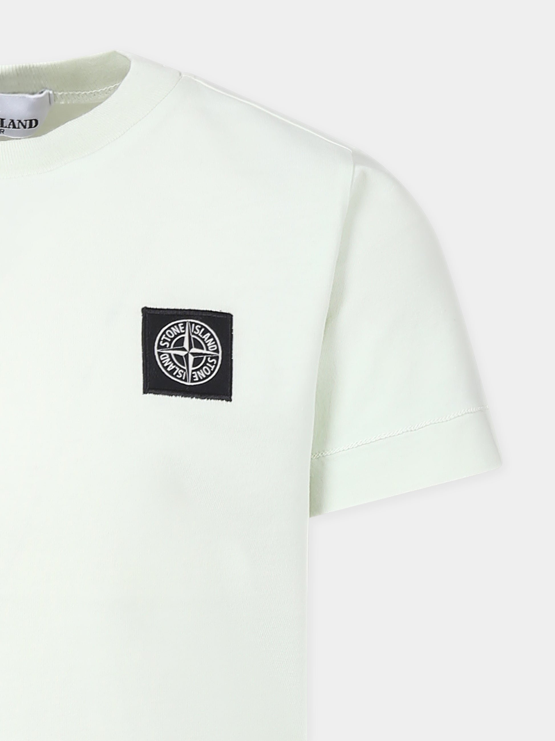 T-shirt verde per bambino con bussola,Stone Island Junior,K1S16 2100002 S0047 V005C