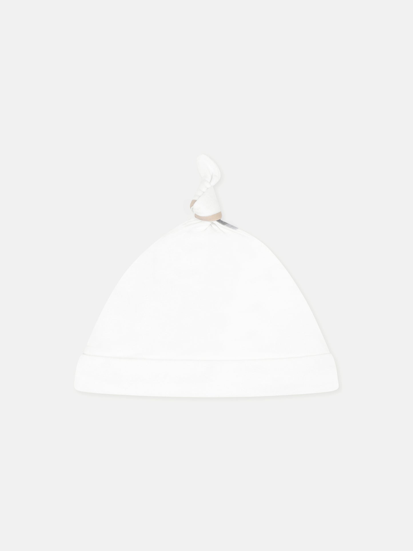 Set tutina bianca per neonati con check vintage,Burberry Kids,8100691 A1464