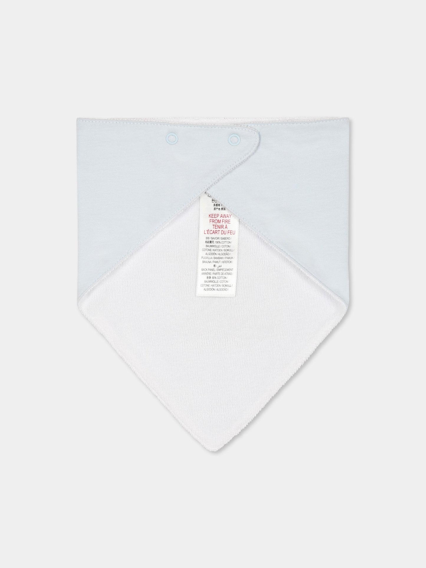 Set bavaglini multicolor per neonati con animali