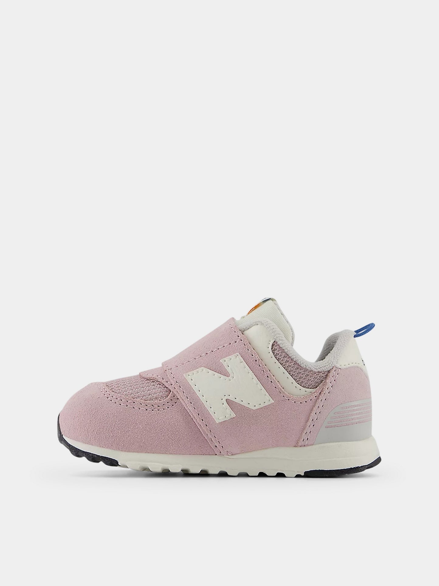 Sneakers 574 rosa per bambina con logo