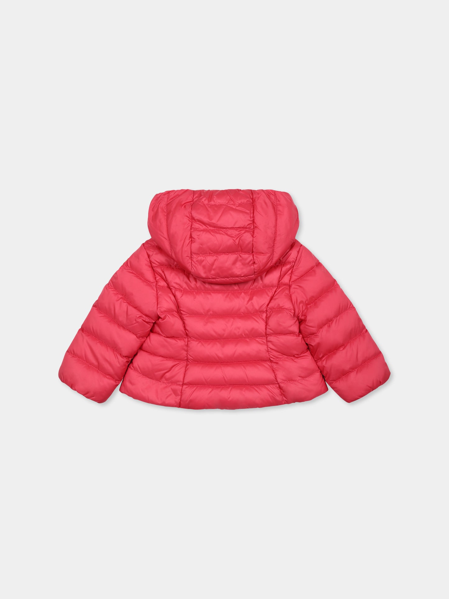 Piumino Ige fucsia per neonata con logo,Moncler Kids,K1951 1A00010 597YF 542