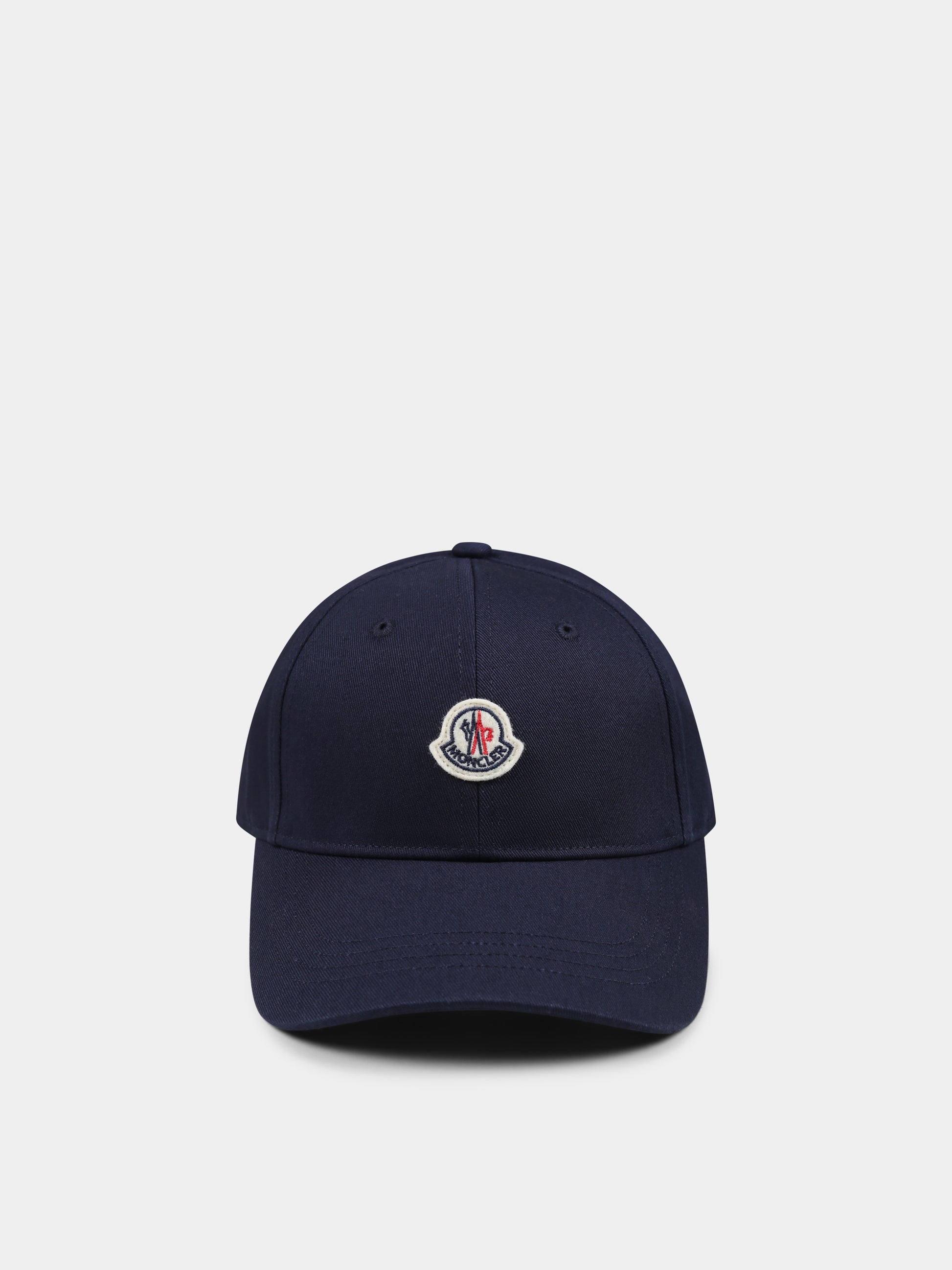 Cappello blu per bambini con logo,Moncler Kids,K1954 3B00010 04863 742