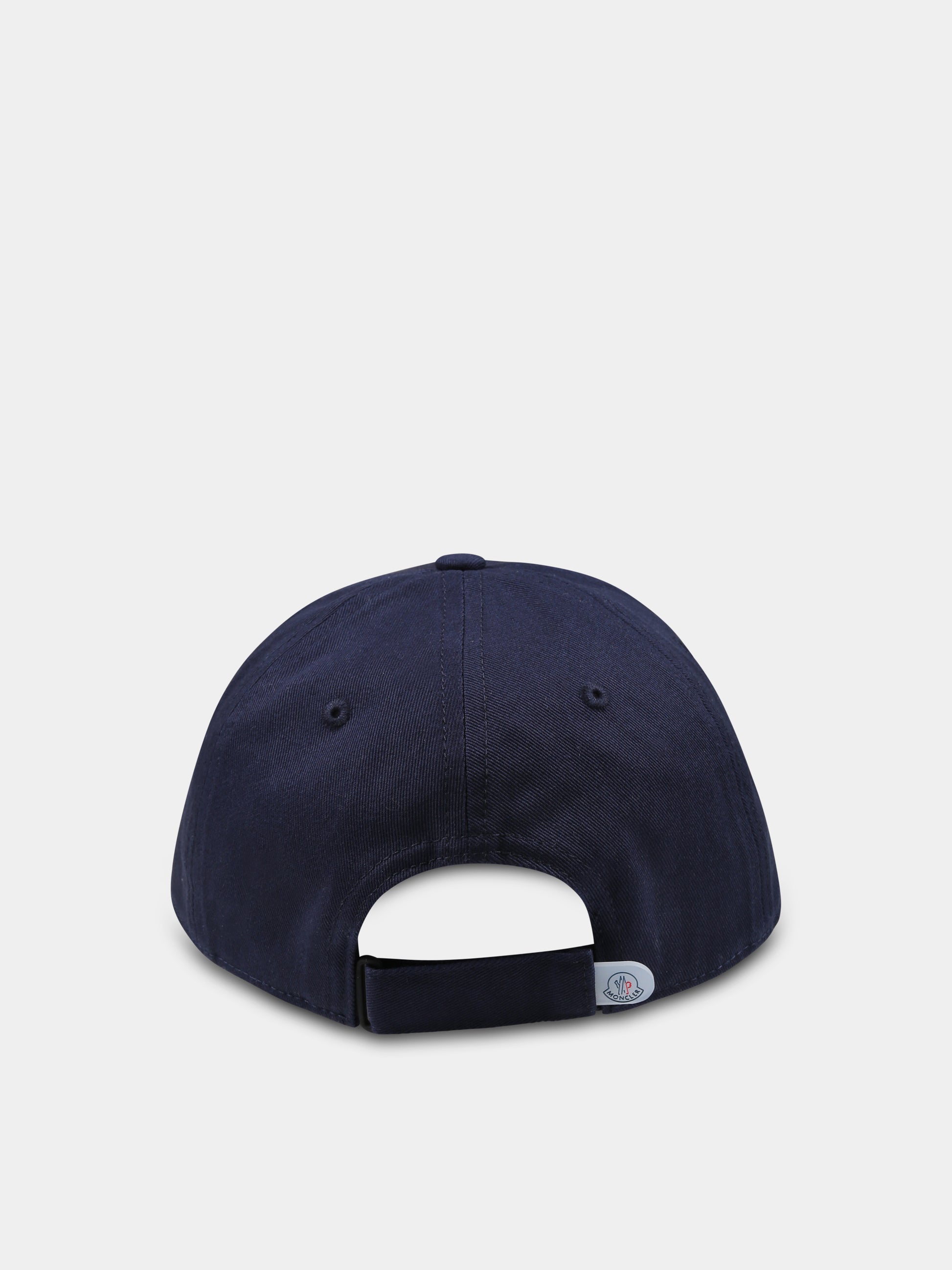 Cappello blu per bambini con logo,Moncler Kids,K1954 3B00010 04863 742