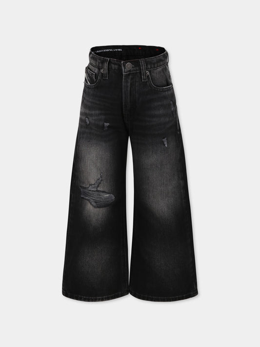 Jeans neri per bambina,Diesel,J02322 KXBNV K02
