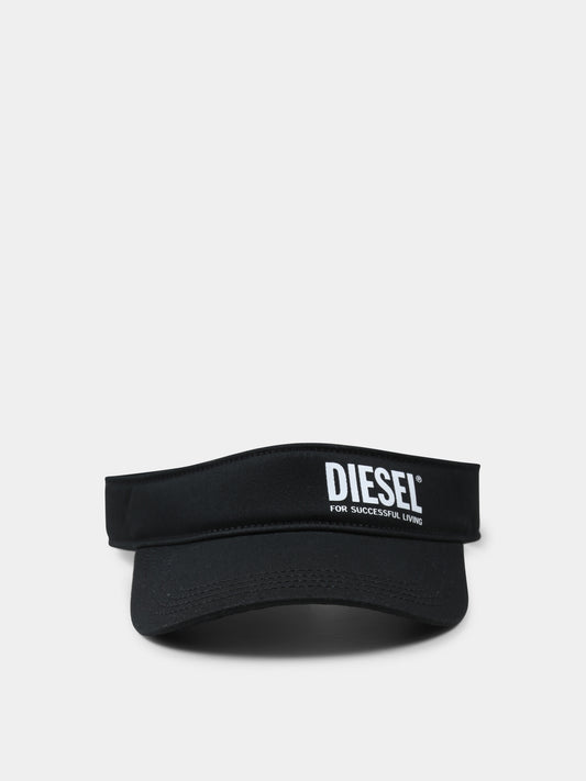 Cappello nero per bambini con logo