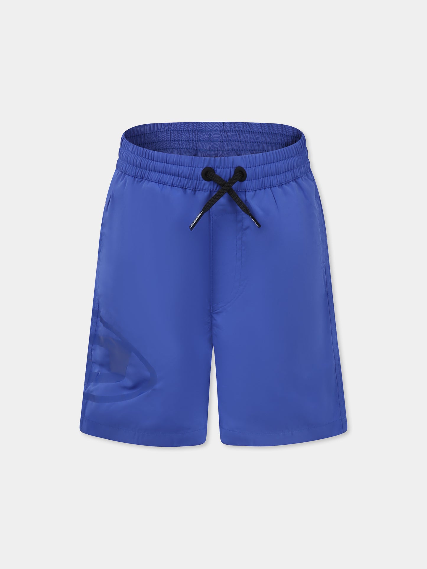 Boxer mare blu per bambino con logo