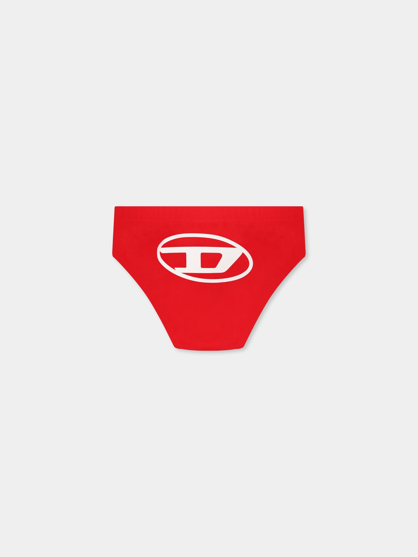 Slip mare rosso per neonato con logo