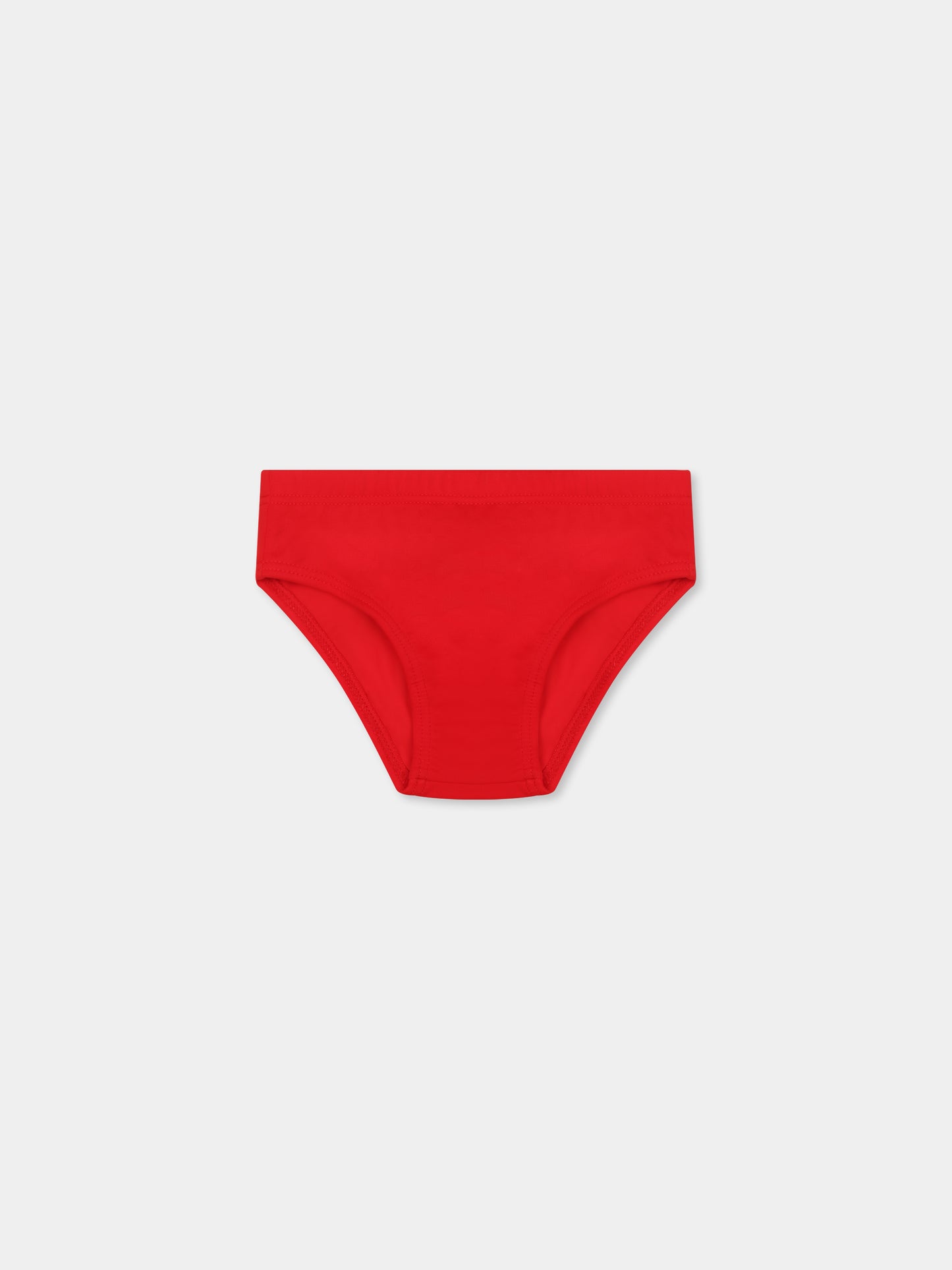 Slip mare rosso per neonato con logo