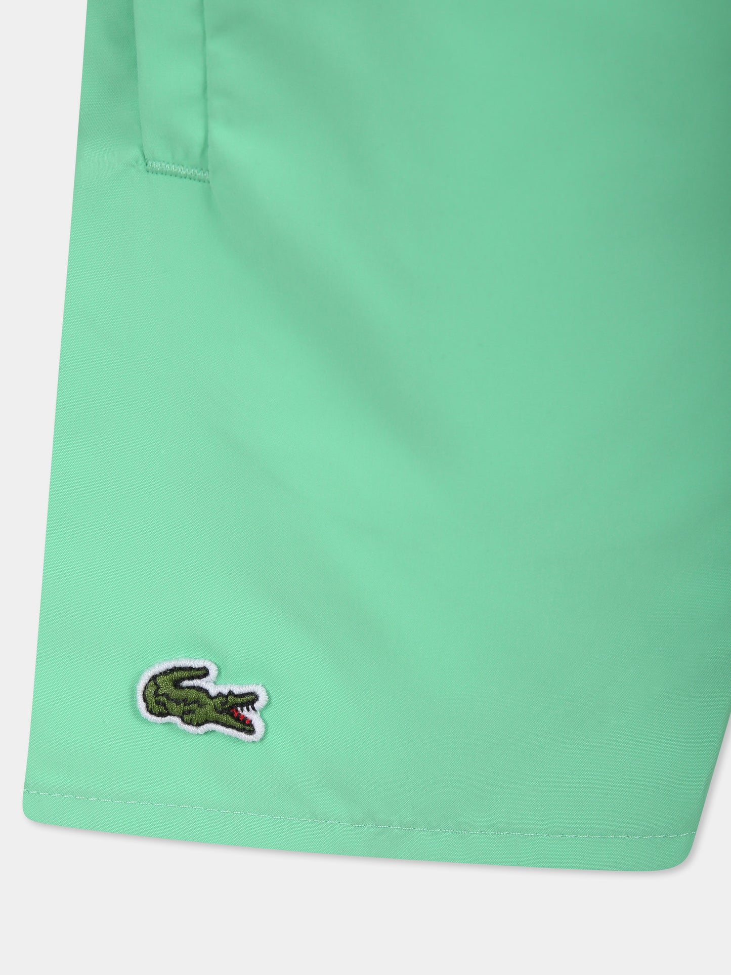 Boxer mare verde per bambino con coccodrillo,Lacoste,MJ4756 ING