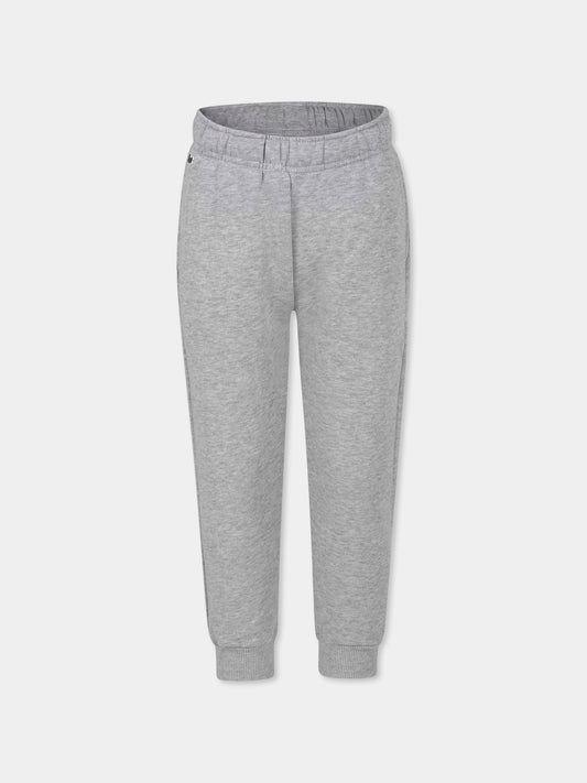 Pantaloni grigi per bambino con coccodrillo,Lacoste,XJ9728 CCA