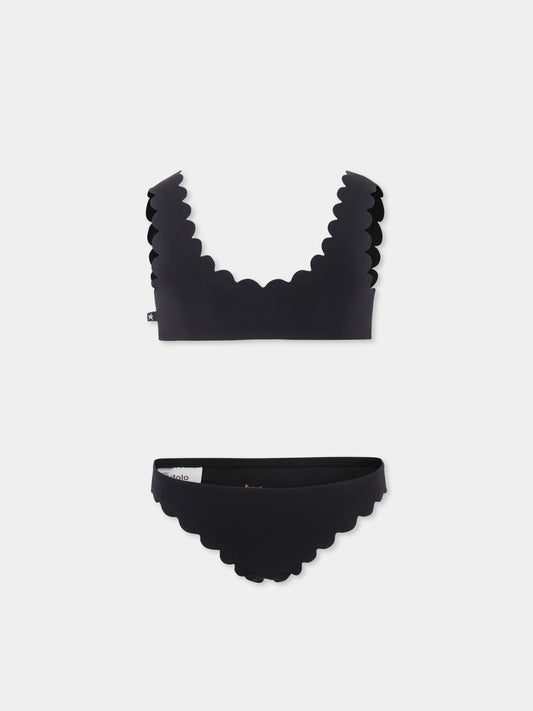 Bikini nero Nolina per bambina