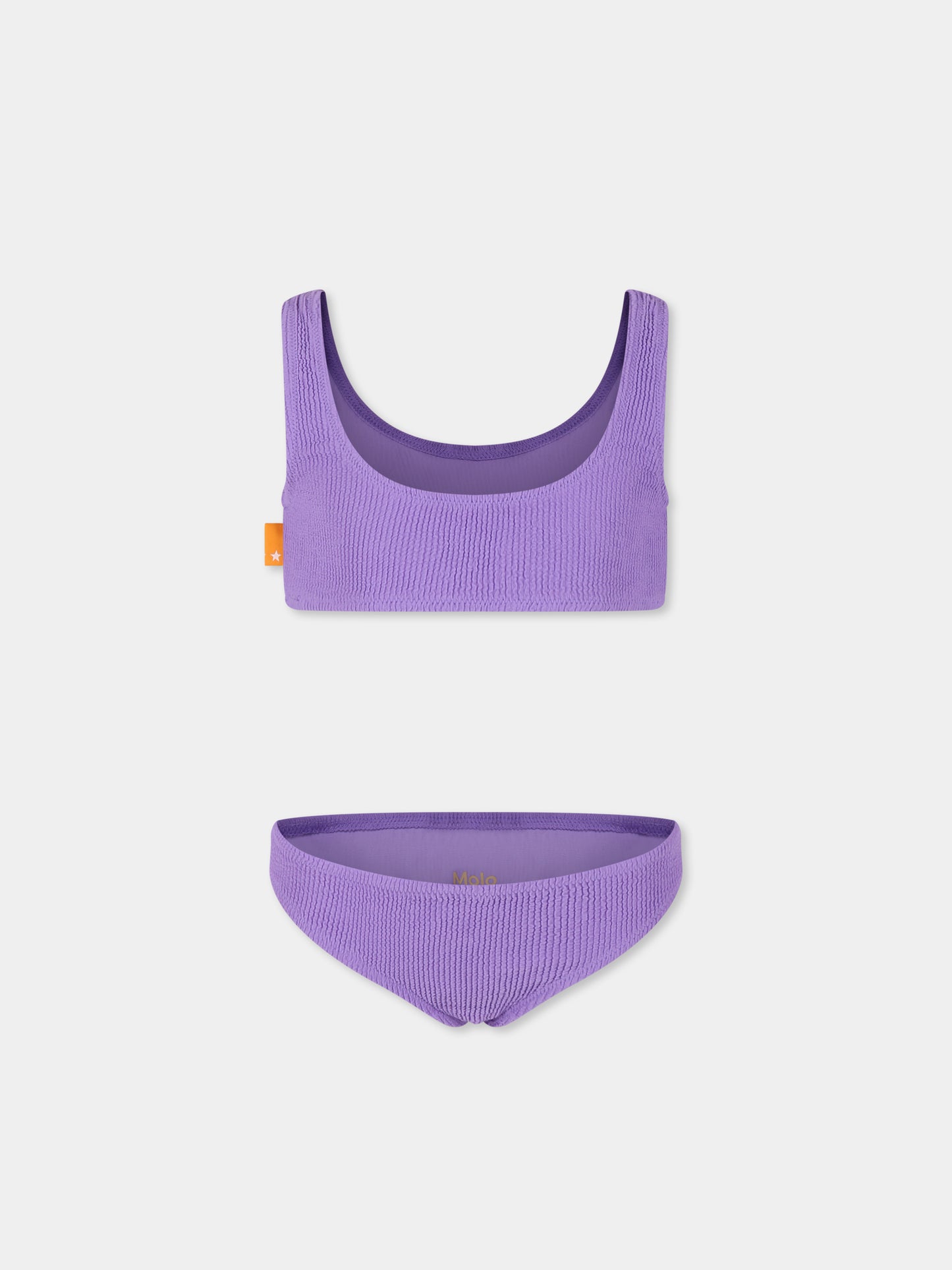 Bikini viola Nola Solid per bambina