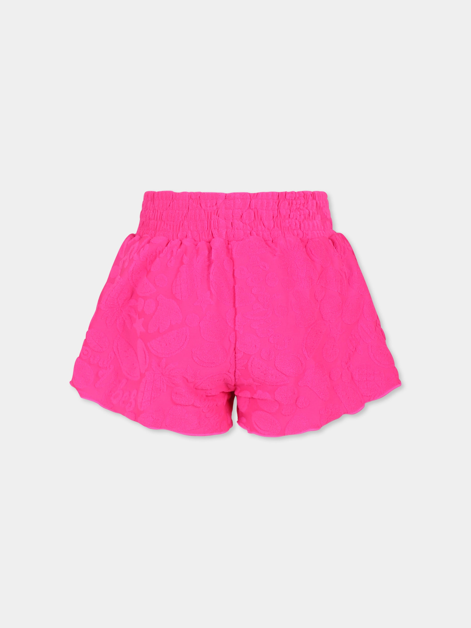 Shorts da mare fucsia Nicci per bambina con frutta,Molo,8S25P304 9252