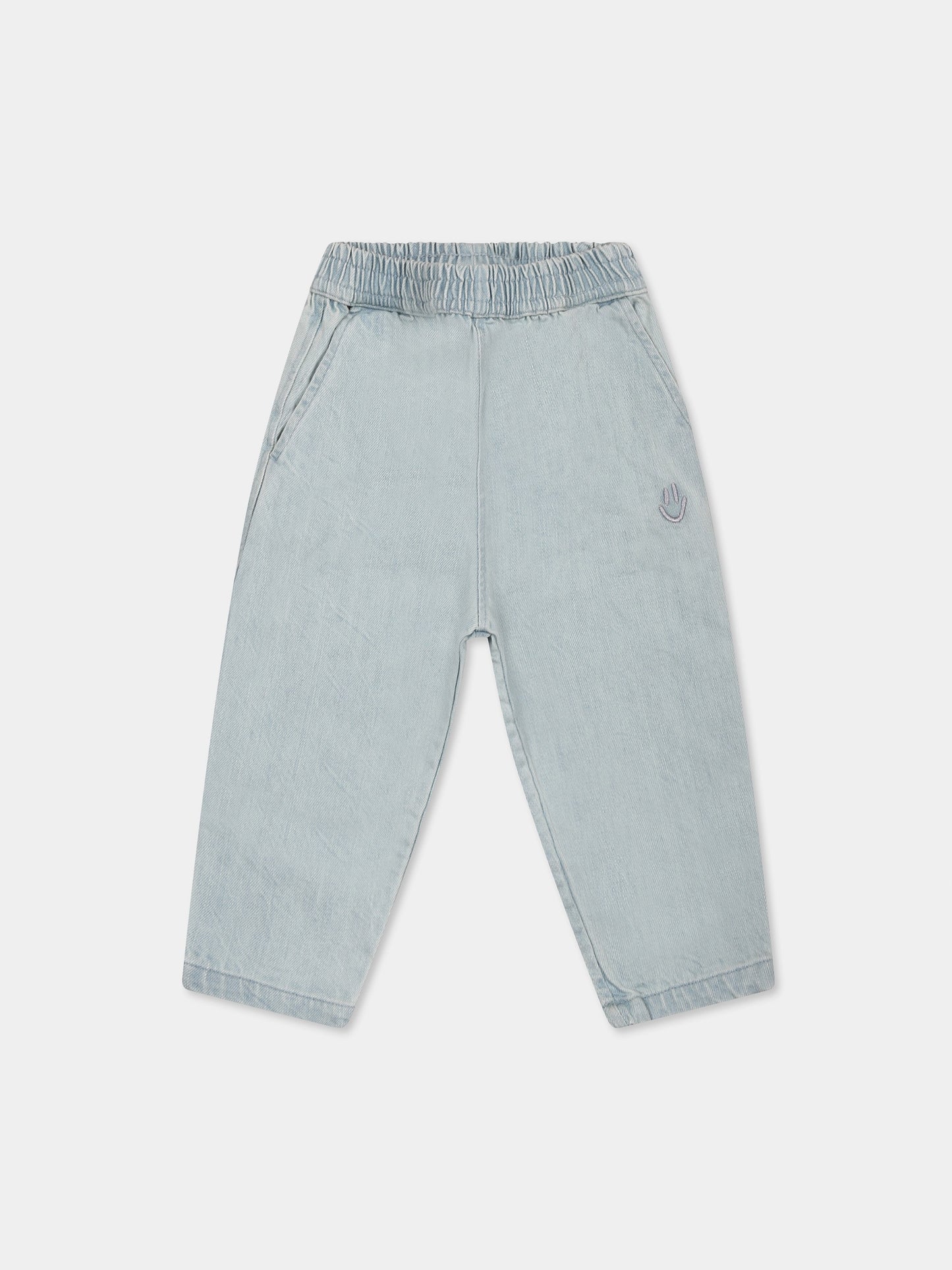 Jeans denim Sois per neonati con smile