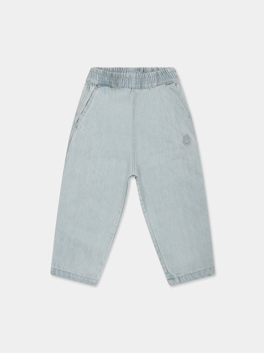 Jeans denim Sois per neonati con smile