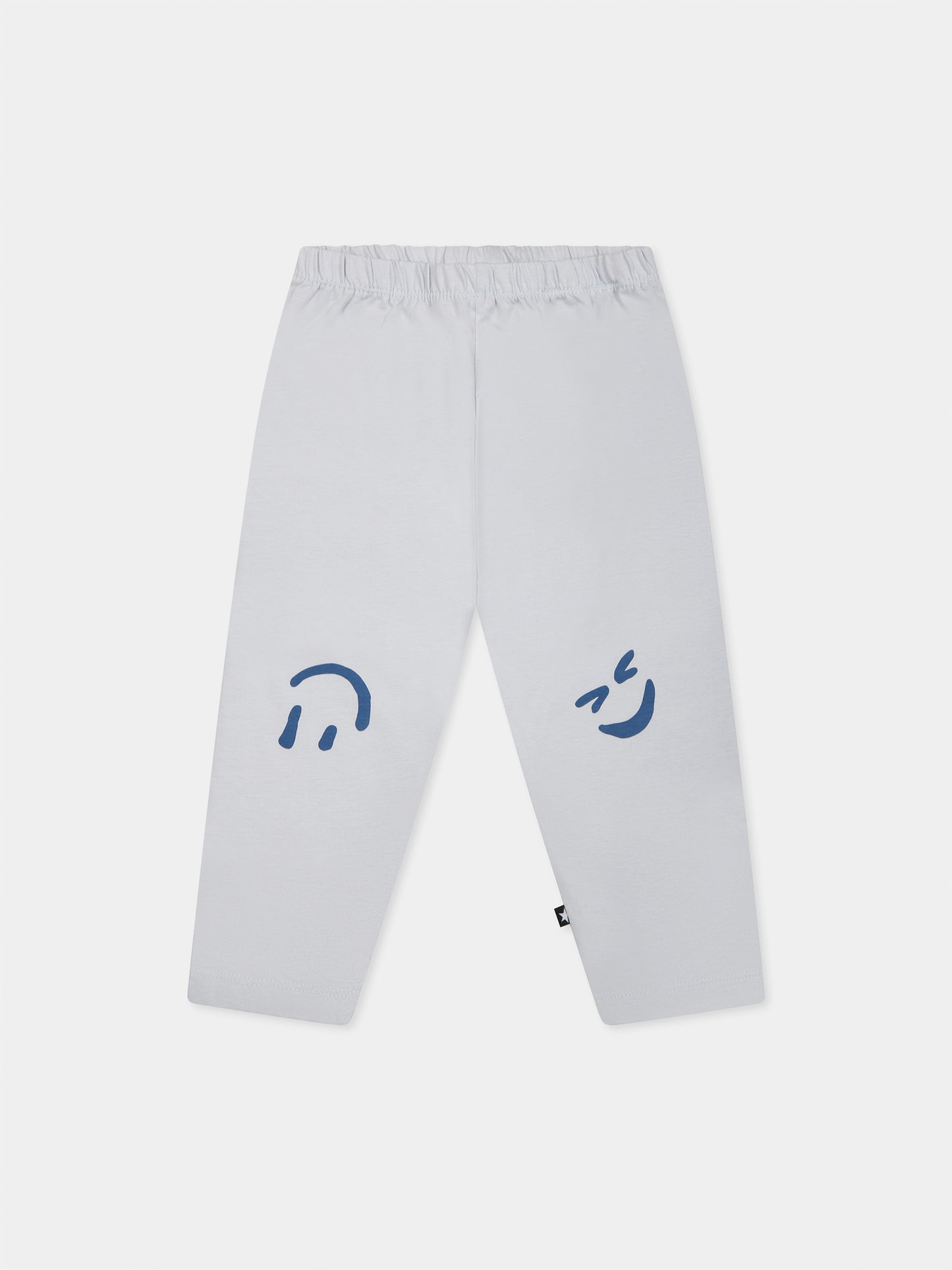 Pantaloni celesti Simway per neonati con smile