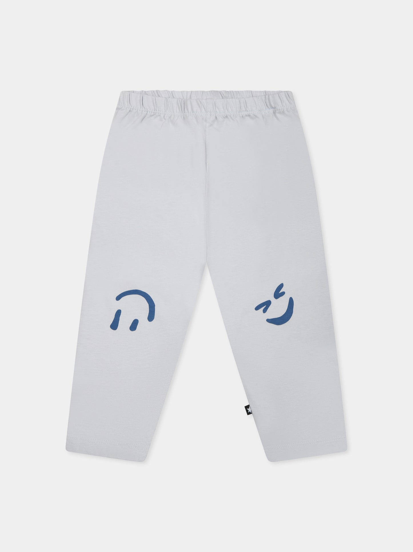 Pantaloni celesti Simway per neonati con smile