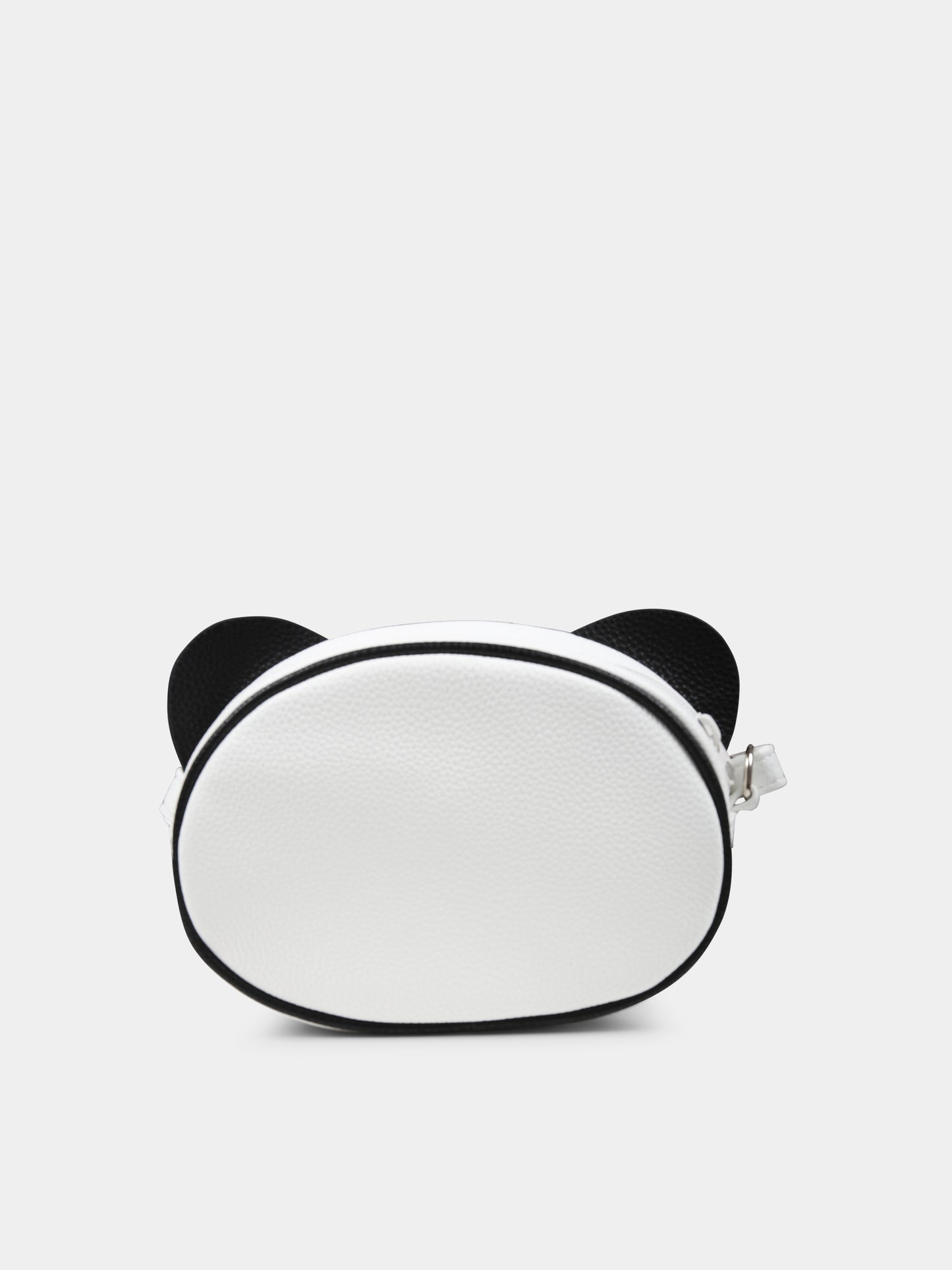 Borsa bianca per bambina con panda