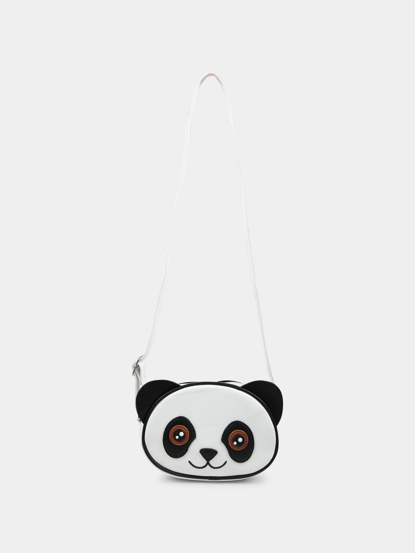 Borsa bianca per bambina con panda