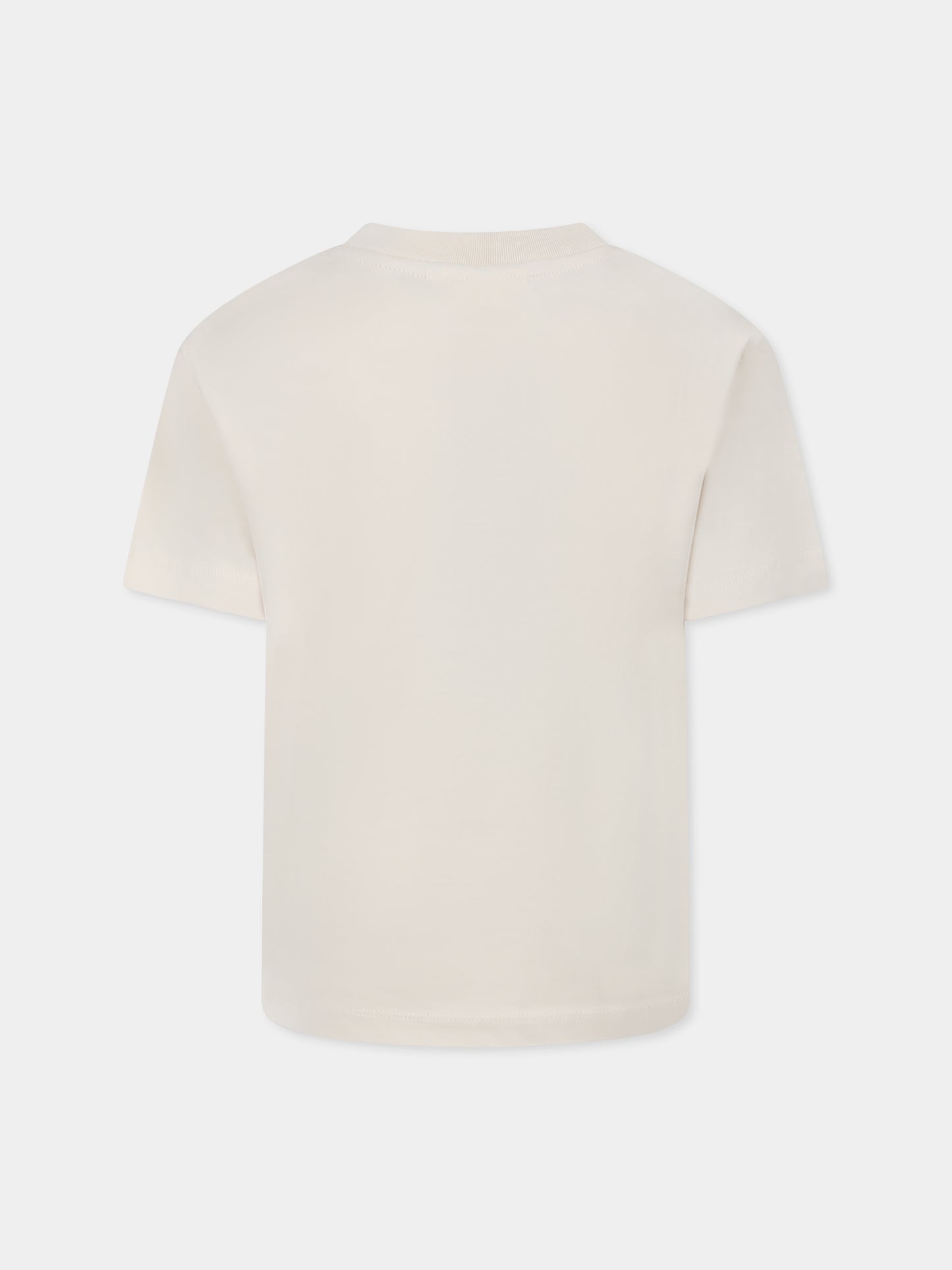 T-shirt Riley avorio per bambina con stampa fiori