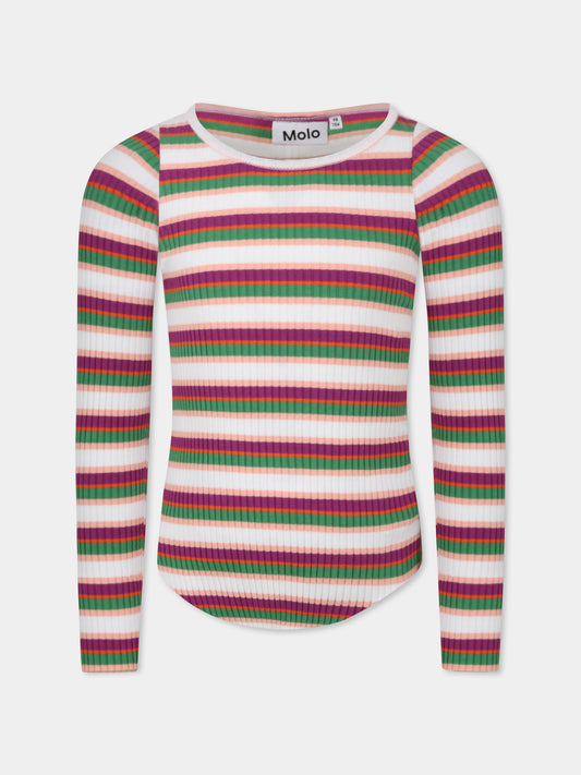 T-shirt Rochelle multicolor per bambina,Molo,2S25A401 9296