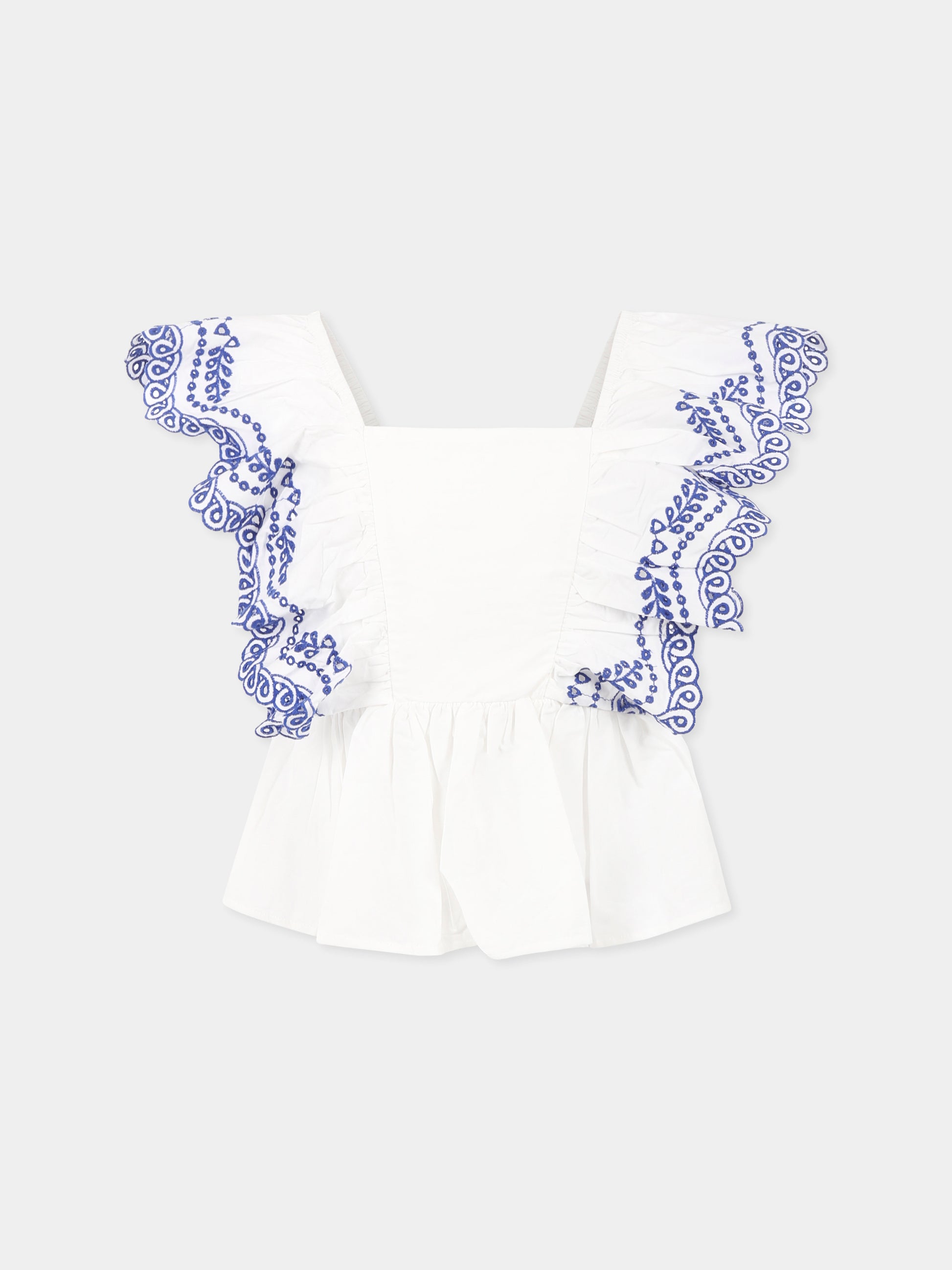 Top crop Rosamond bianco per bambina,Molo,2S25C304 5474