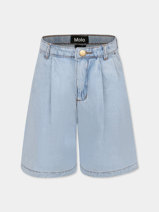Shorts Alberte denim for girl,Molo,2S25H201 5487