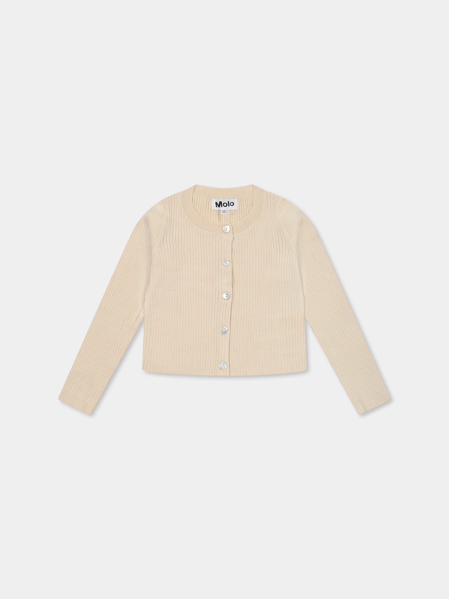 Cardigan Giselle avorio per bambina