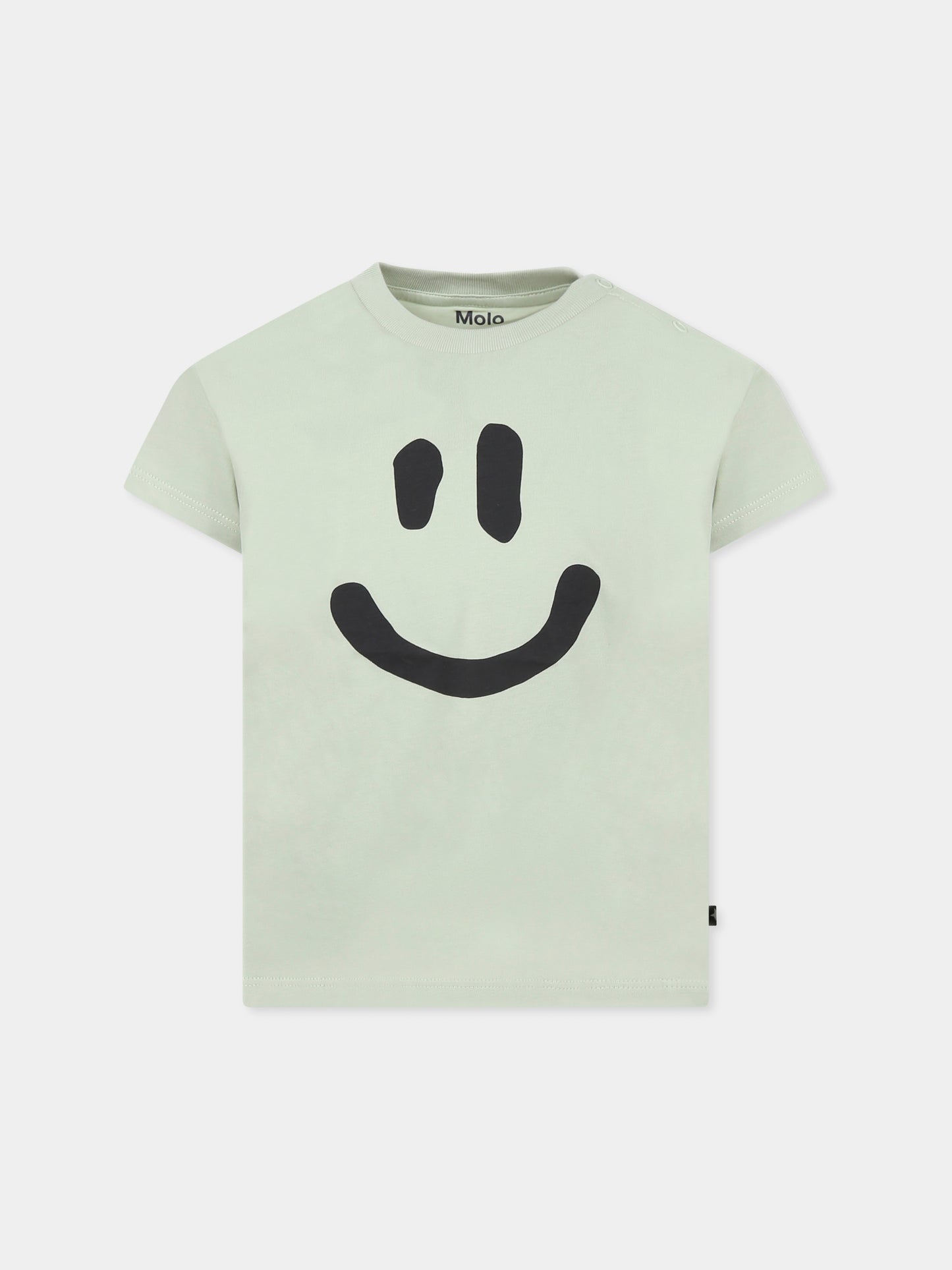 T-shirt Enzo verde per bambini con smile,Molo,6S25A207 5406