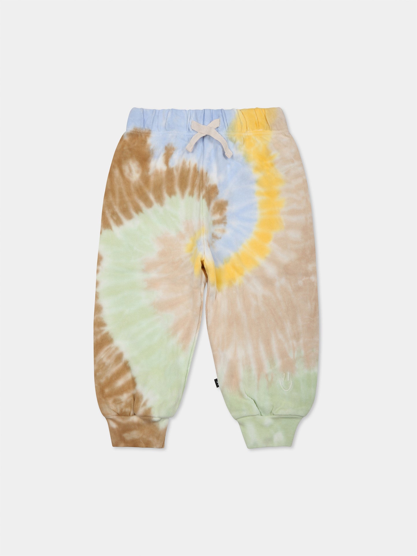 Pantaloni Simeon multicolor per neonati con stampa tie dye