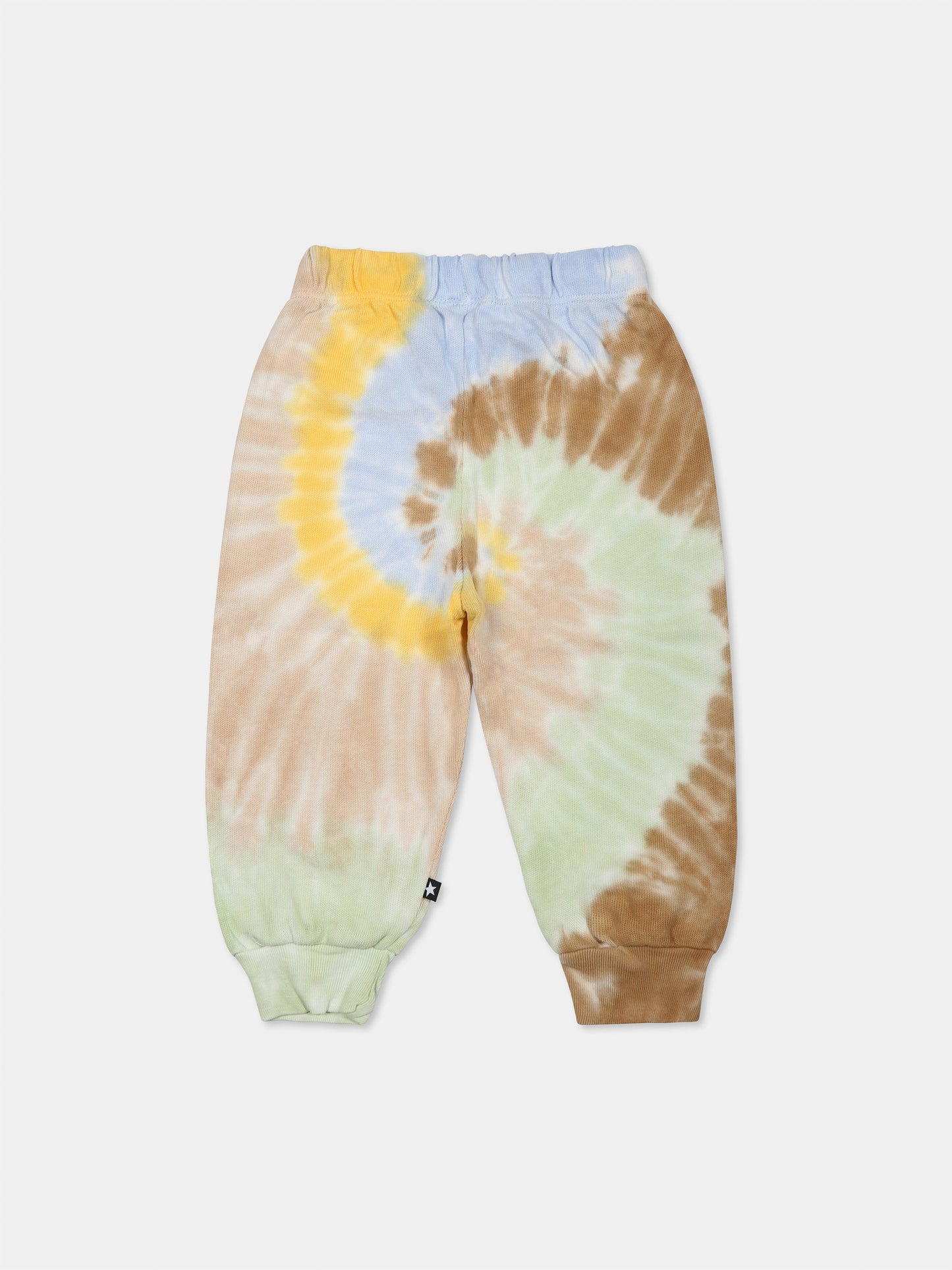 Pantaloni Simeon multicolor per neonati con stampa tie dye