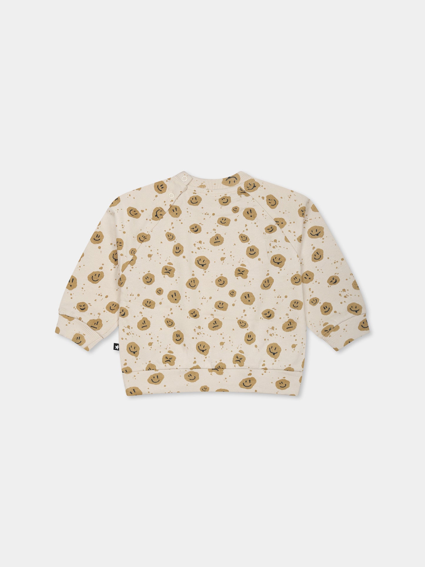 Felpa Disc avorio per neonati con smile,Molo,6S25J203 9303